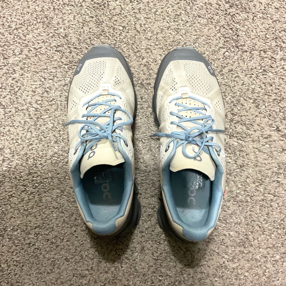 On Cloudventure.  Size 8.5.  Women.